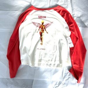 NWT Nirvana Long Sleeve Crop Top Size Small